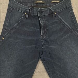 GUESS women’s Dark Blue Slim Jeans Used” good condition!!
